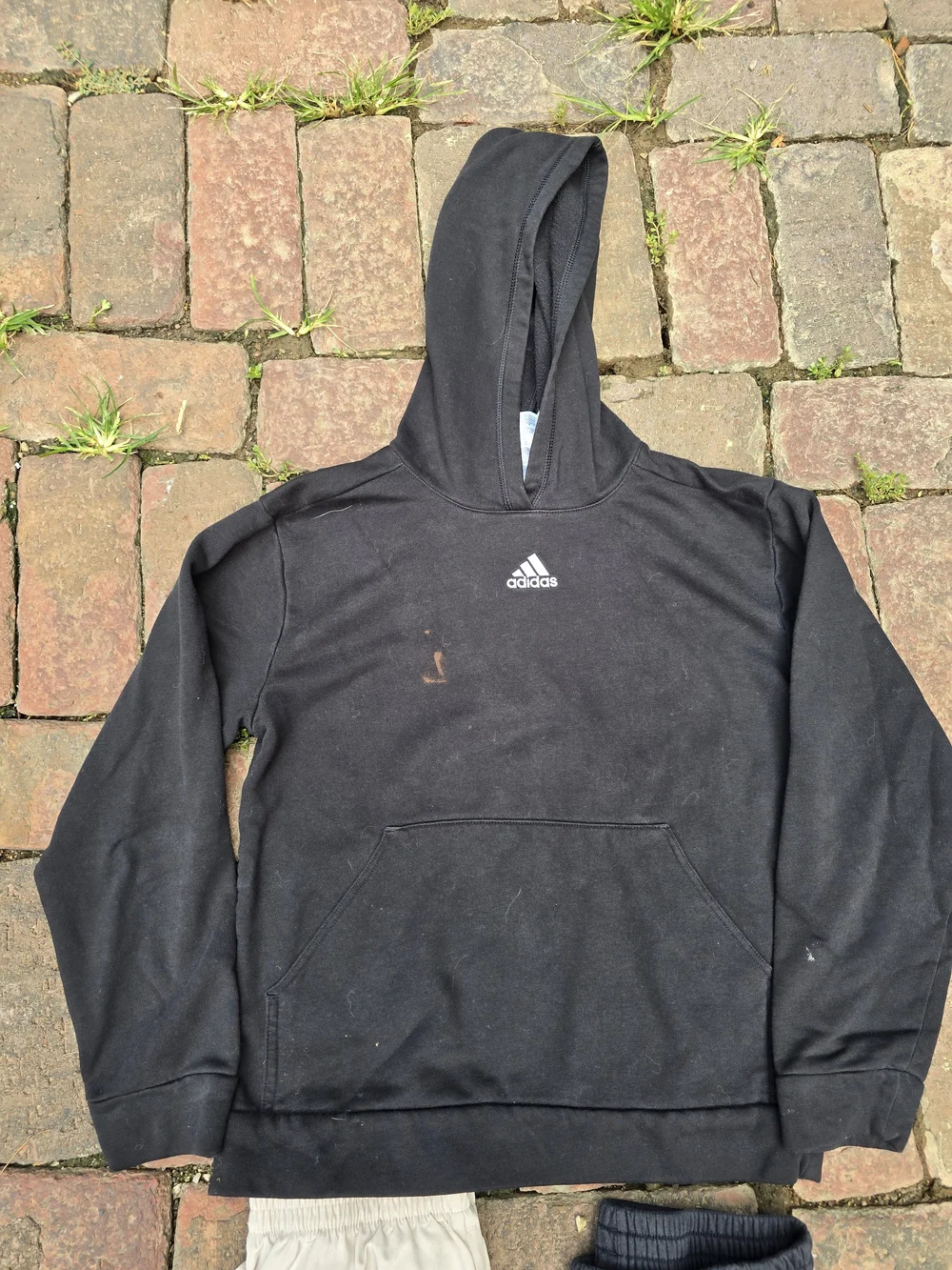 Adidas Bundle Black Hoodie with Black Joggers Tan Lightweight Joggers LG Play